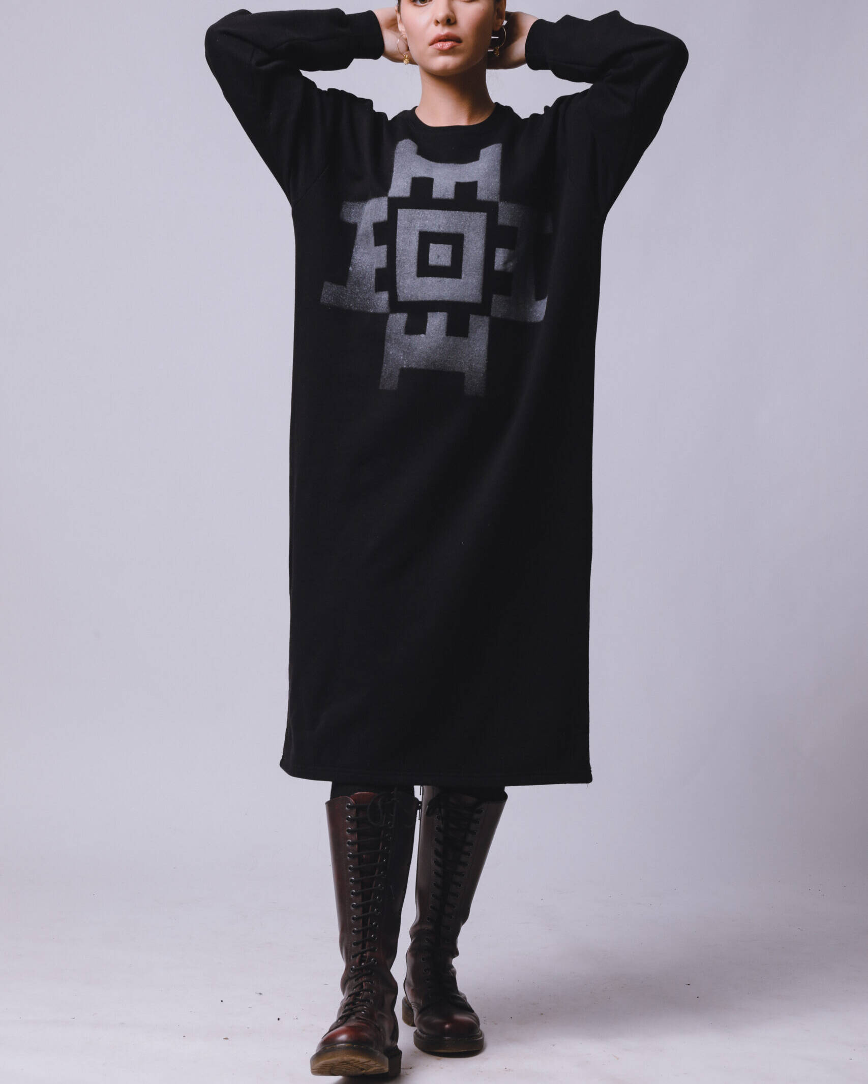 ZMIJANJE.design UNIVERSE Sweatshirt Dress by Alexis Qū